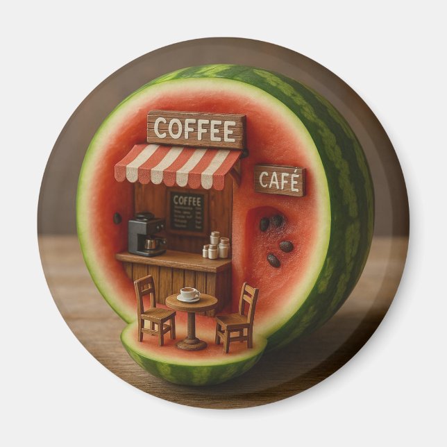 Imán watermelon coffee (Frente)