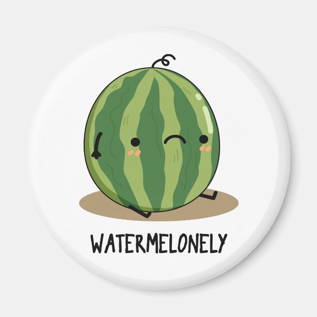 Imán Watermelonly Funny Watermelon Fruit Pun (Frente)
