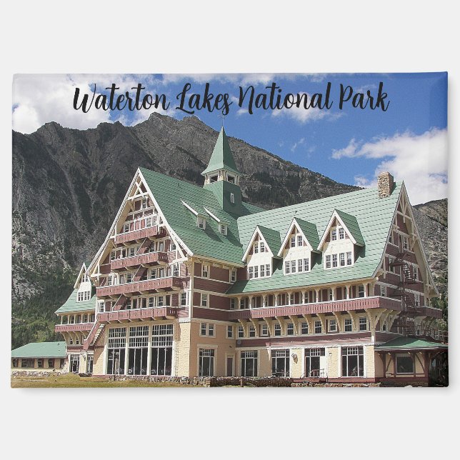 Imán Waterton Lakes National Park Prince of Wales Hotel (Anverso)