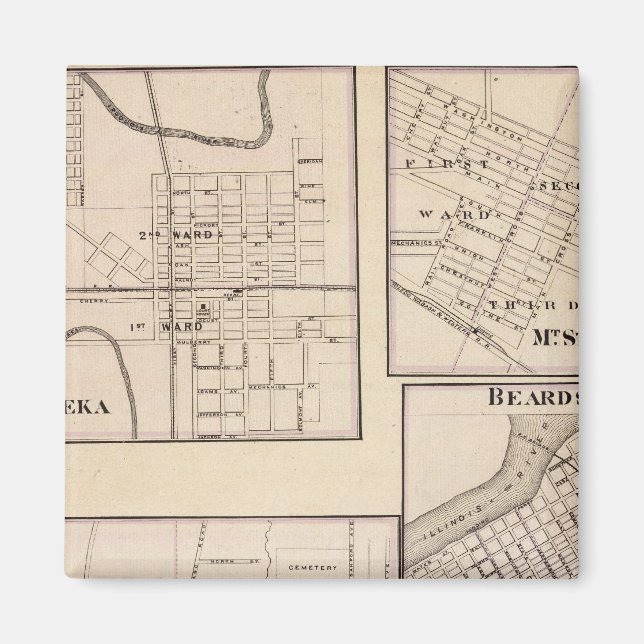 Imán Watseka, París, Mt Sterling, Beardstown y Arcola (Frente)
