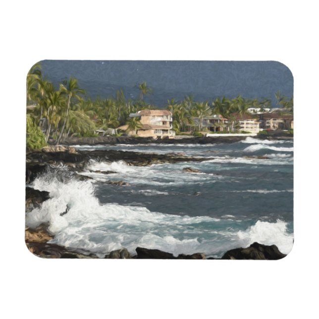Imán Waves de Kailua-Kona (Horizontal)