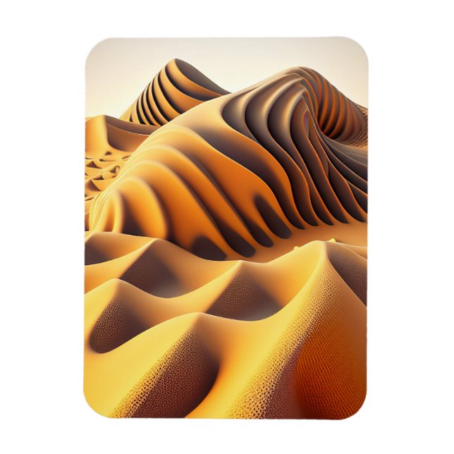 Imán Waves of Gold (Vertical)