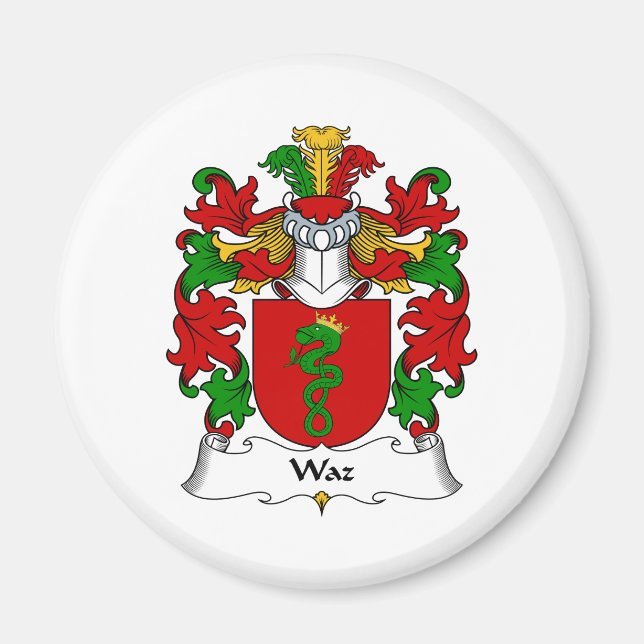 Imán Waz Family Crest (Frente)