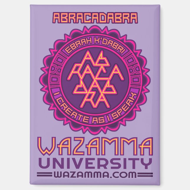 Imán Wazamma "Abracadabra" Magnet (Anverso)