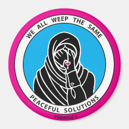 Imán 'We All Weep The Same 3 Pink_3”