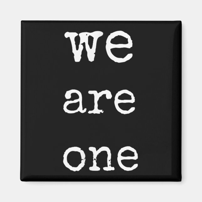 Imán We Are One Men Graphic Insre Tee Sitive Message  (Frente)