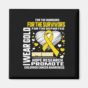 Imán Wear Gold Para Los Guerreros Que Conceden El Cánce