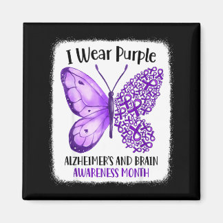 Imán Wear purple alzheimer's and brain awareness month
