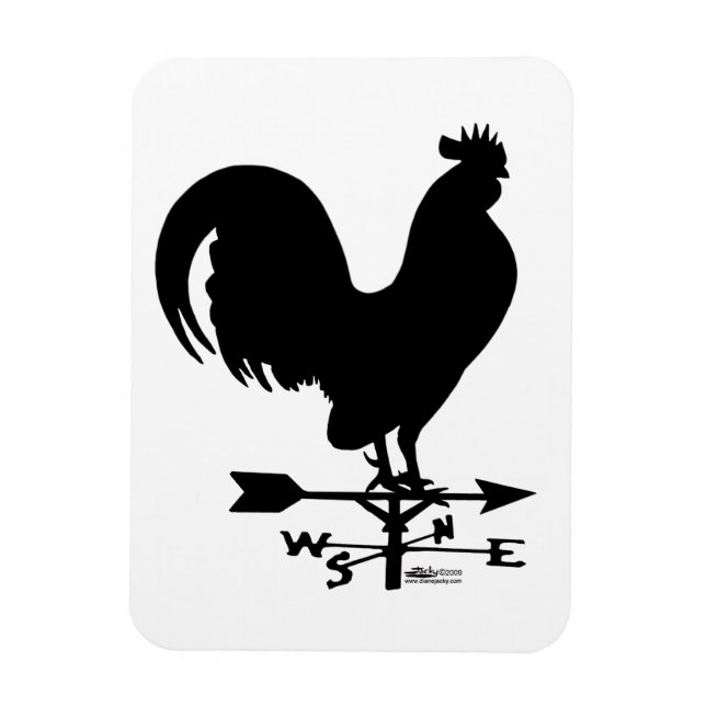 Imán Weathervane Rooster (Vertical)