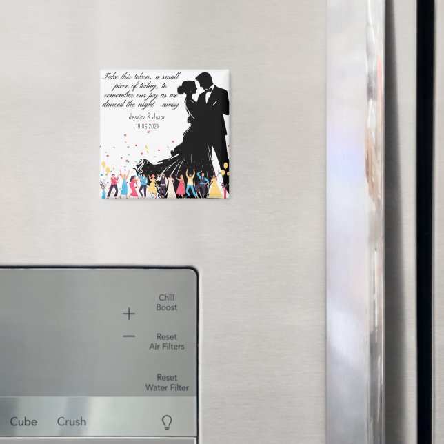 Imán Wedding Custom Favor, Wedding Party Custom Gifts  (In situ (nevera))