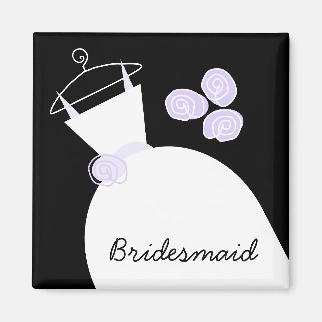 Imán Wedding Gown Purple 'Bridesmaid' black (Frente)