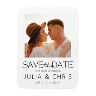 Imán Wedding Save the Date Magnet with Photo 
