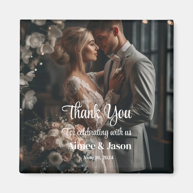 Imán Wedding Thank You Magnet (Frente)