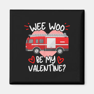 Imán Wee Woo Sé Mi San Valentín Camión De Bomberos Bomb