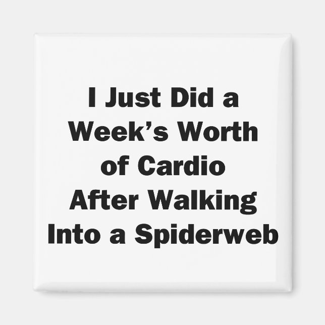 Imán Week's Worth of Cardio (Frente)
