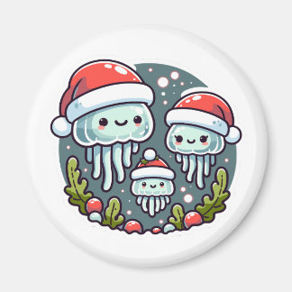 Imán Weihnachten Quallen Familie