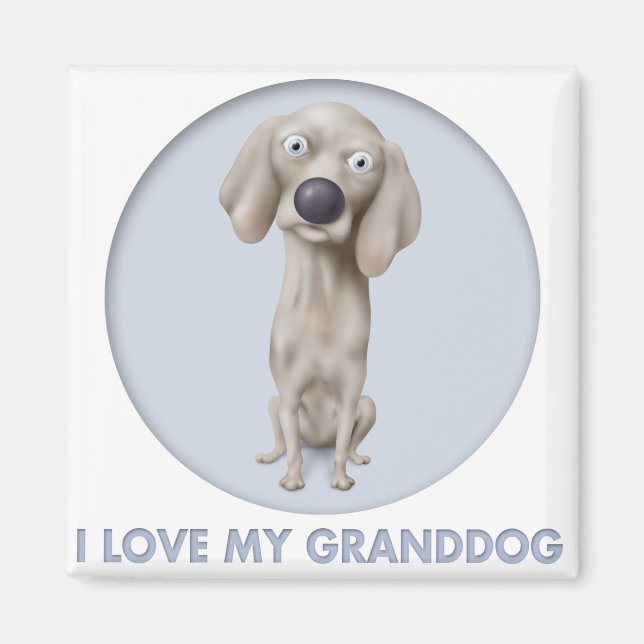 Imán Weimaraner Granddog (Frente)