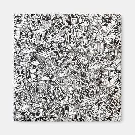 Imán Weird Shapes Detailed Cartoon