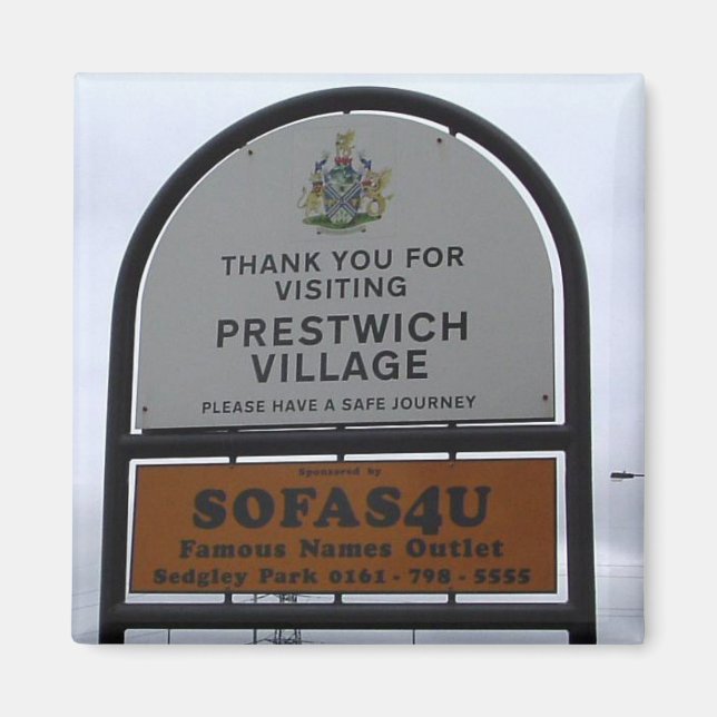 Imán Welcome to Prestwich Magnet (Frente)