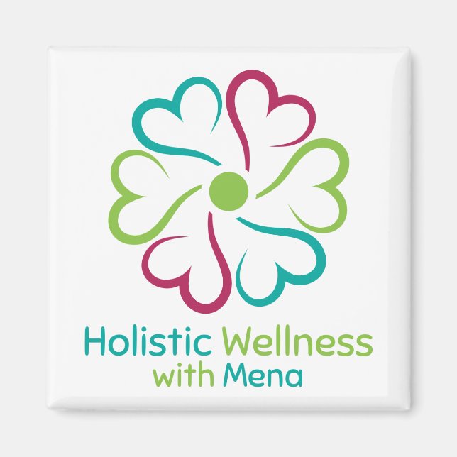 Imán Wellness holístico con Mena (Frente)