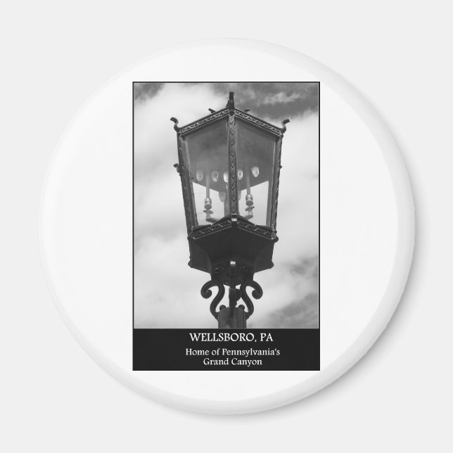 Imán Wellsboro, PA Hogar del Gran Cañón de Pensilvania (Frente)