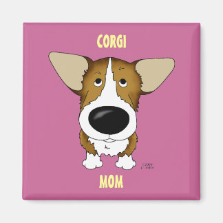 Imán Welsh Corgi Mom Magnet