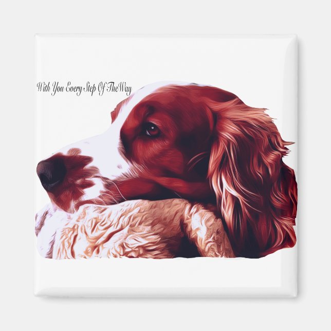 Imán Welsh Springer Spaniel Love (Frente)