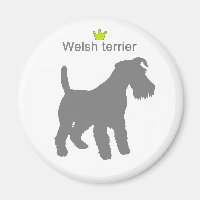 Imán Welsh terrier g5 (Frente)