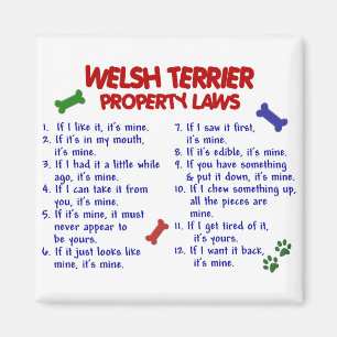 Imán WELSH TERRIER Property Laws 2