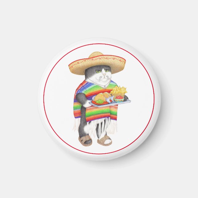 Imán WENDELITO Round Magnet (Frente)