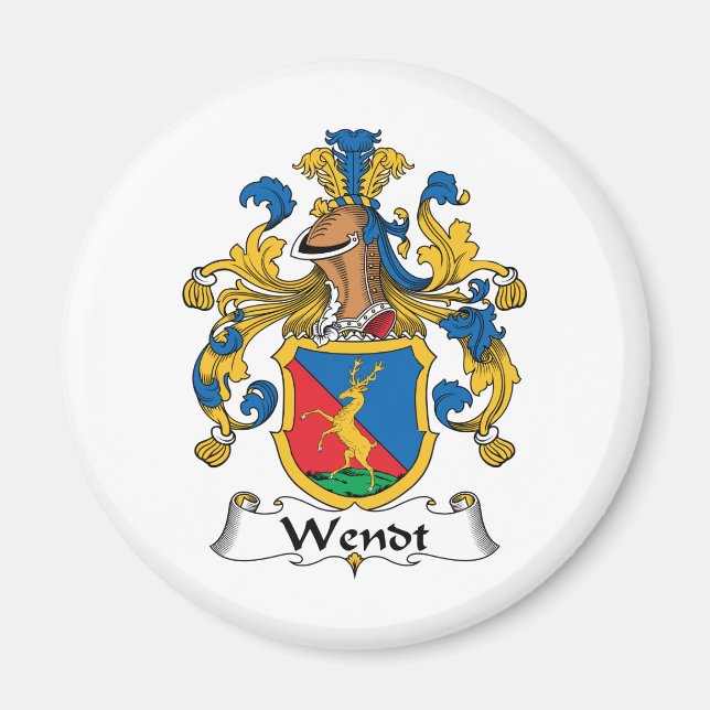 Imán Wendt Family Crest (Frente)