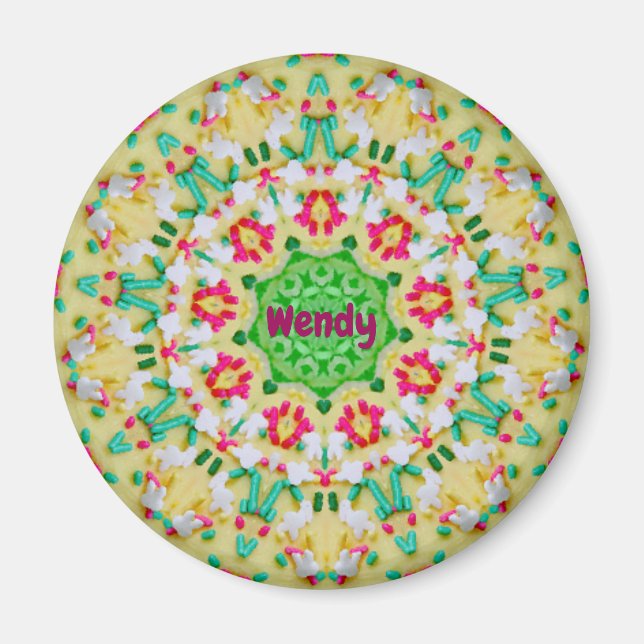 Imán WENDY ~CANDY MAN Patrón personalizado de Pascua ~ (Frente)