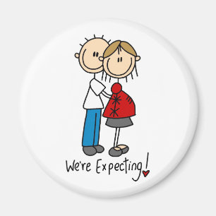 Imán We're Expecting! Magnate de la figura del stick pr