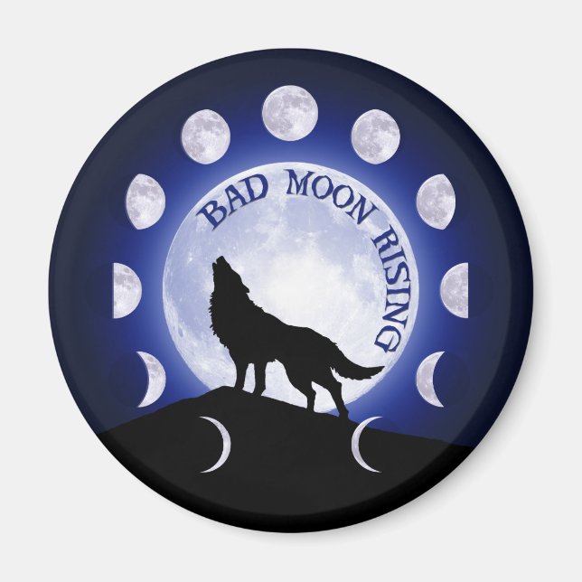 Imán Werewolf Moon Phase Magnet (Frente)