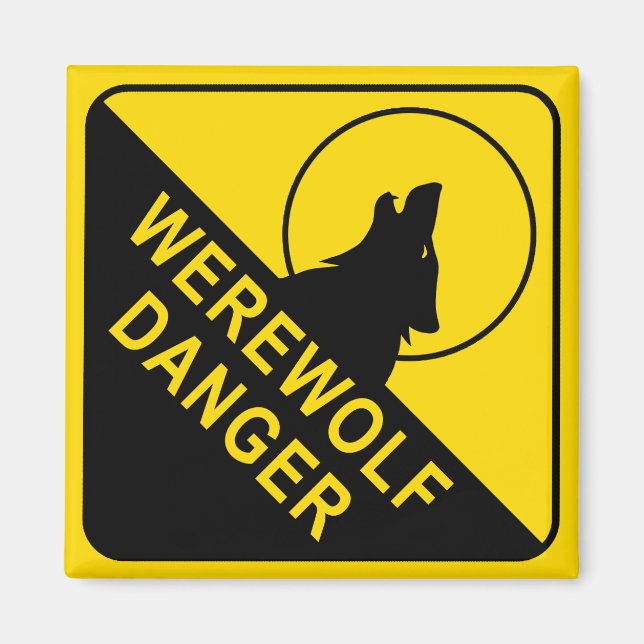 Imán Werewolf Square Magnet (Frente)