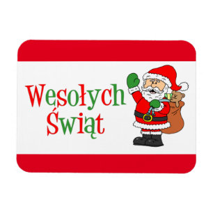 Imán Wesolych Swiat Navidades polacos Magnet