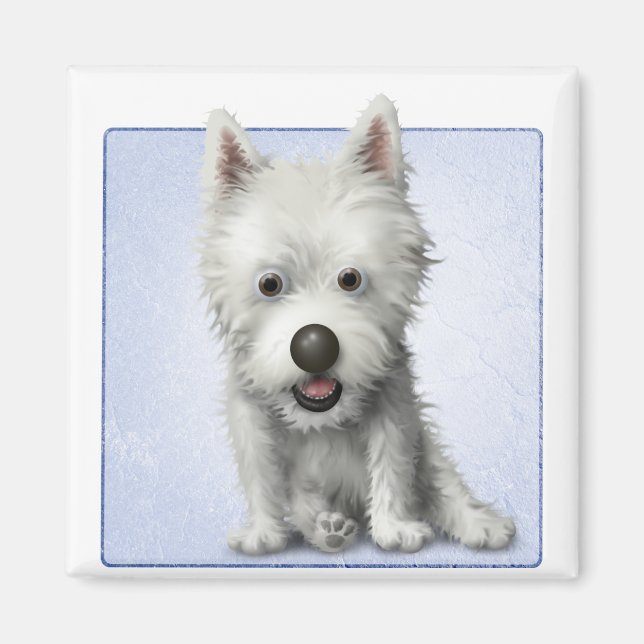 Imán West Highland Terrier (Frente)