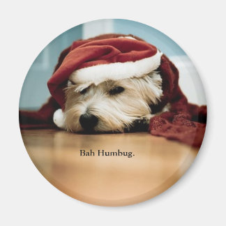 Imán West Highland Terrier Santa Hat Navidades Westie