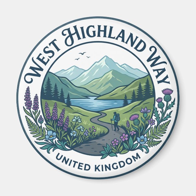 Imán West Highland Way Reino Unido (Frente)