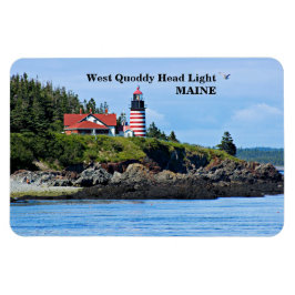 Imán West Quoddy Head Light, Maine Premium Flexi Magnet