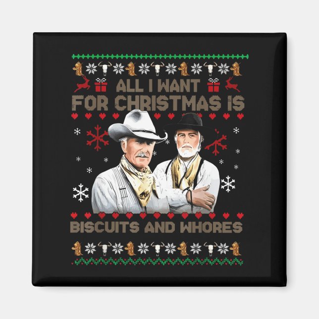 Imán Western Biscuits And S Christmas Quote  (Frente)