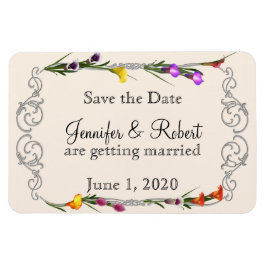 Imán Western Calla Lily Posh Wedding Save the Date