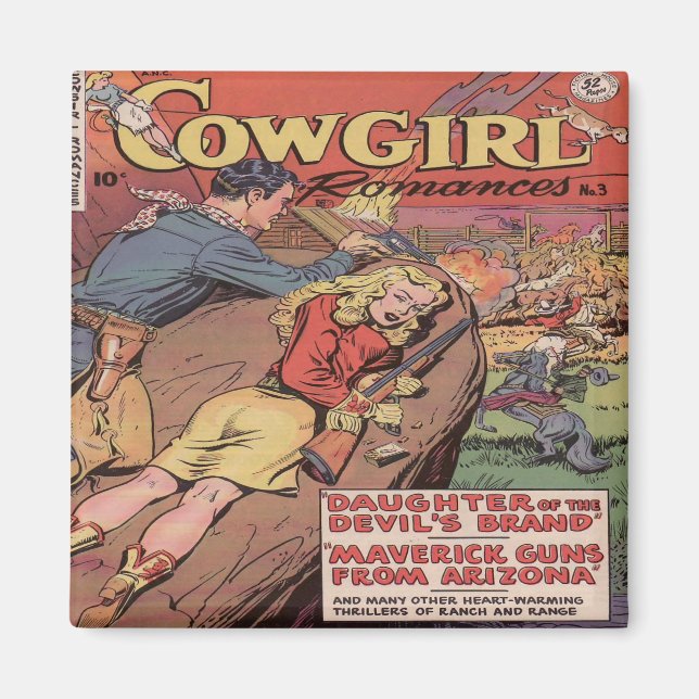 Imán Western Cowgirl Romance (Frente)