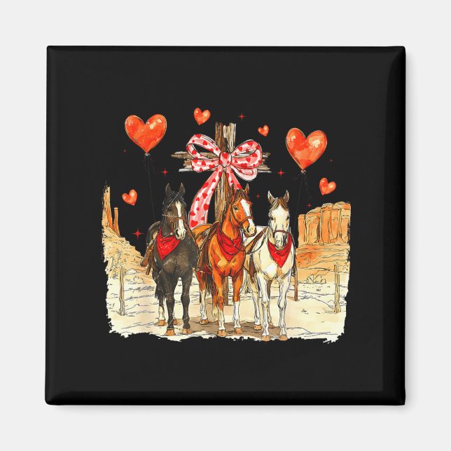 Imán Western Horse Valentine Funny Western Valentines D (Frente)