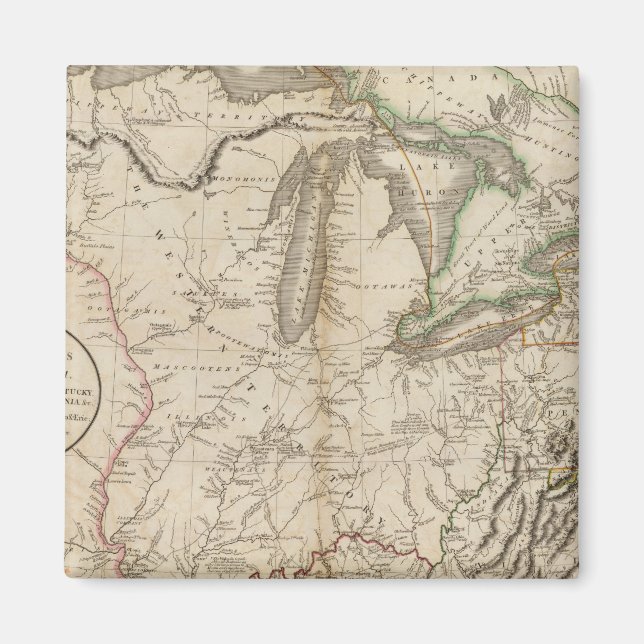 Imán Western Terr, Kentucky, Pennsylvania, etc. (Frente)