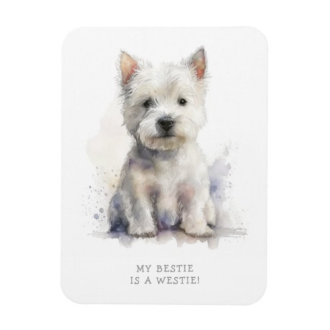 Imán Westie Cheeky Gift (Vertical)