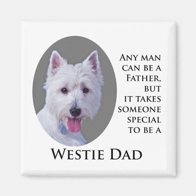 Imán Westie Dad Magnet (Frente)