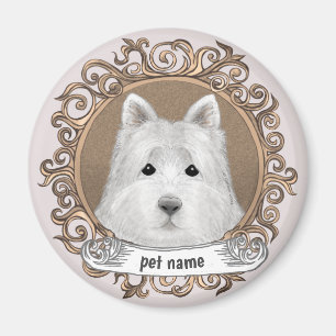 Imán Westie Dog