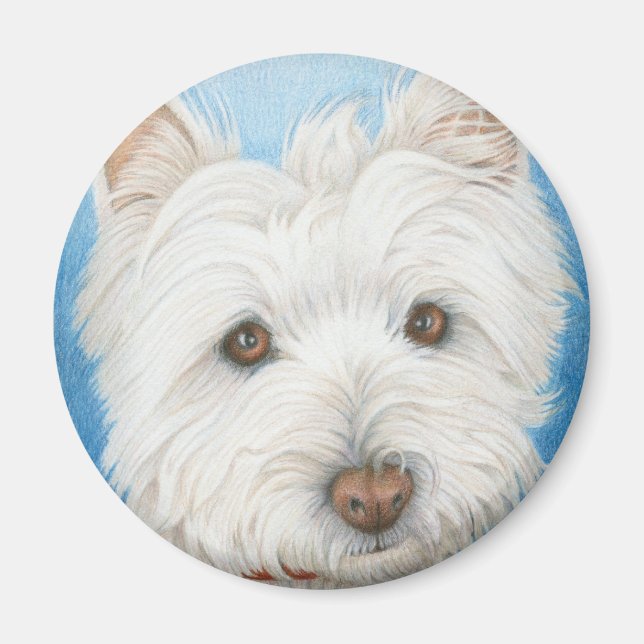 Imán Westie Dog (Frente)