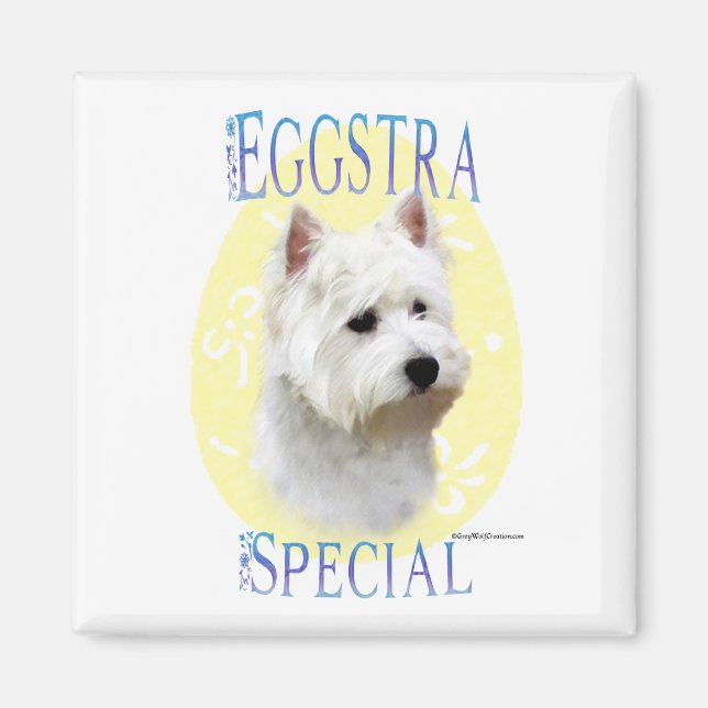 Imán Westie Eggstra Special - Magnet (Frente)